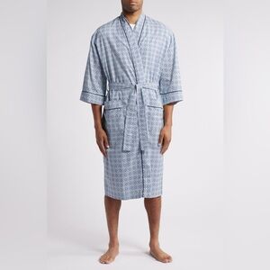 NWT Majestic International Grecian Cotton Woven Robe, Jewel Blue, Size 2XT, 3XT